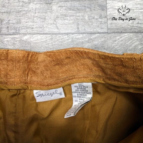 Spiegel Missy Shell Pig Leather Pants Size 8 - Picture 2 of 6